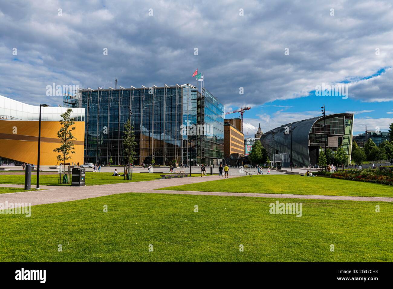 Modernes Bürogebäude im Zentrum von Helsinki, Finnland Stockfoto