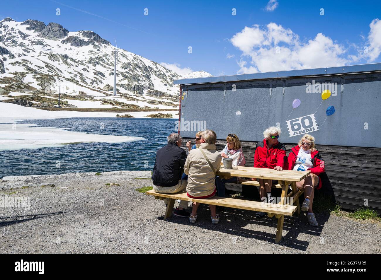 Schweiz, Tessin, Gotthard-pass Stockfoto