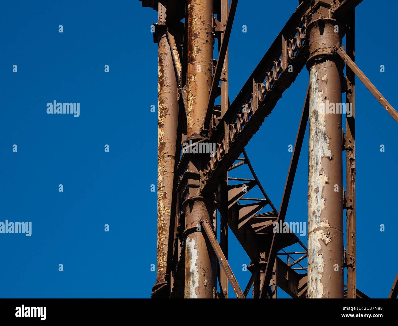 Altes Gasometer Stockfoto