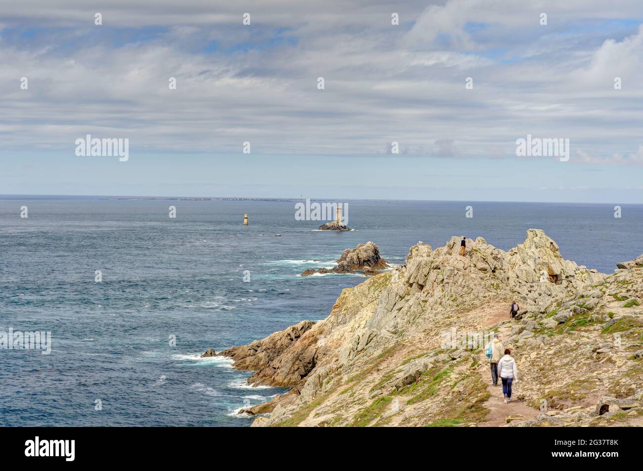 Pointe du Raz, Bretagne, Frankreich Stockfoto