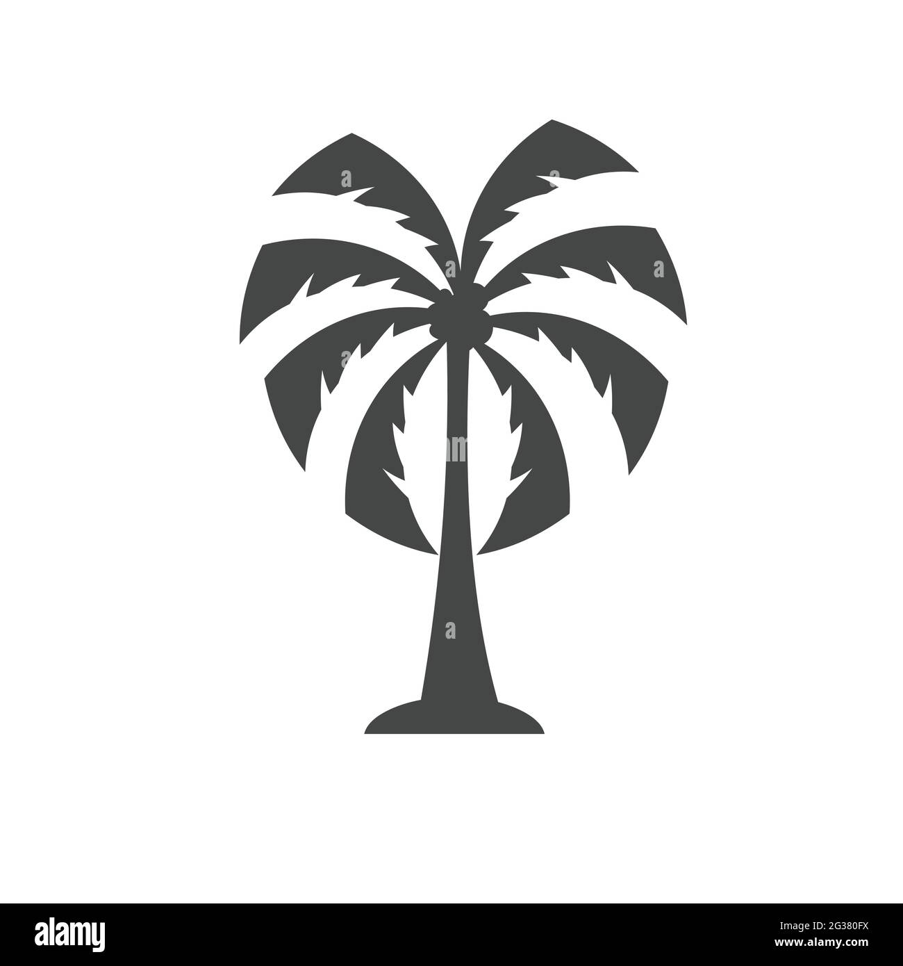 Symbol „Palm Tree Logo“ Vektorgrafik Stock Vektor