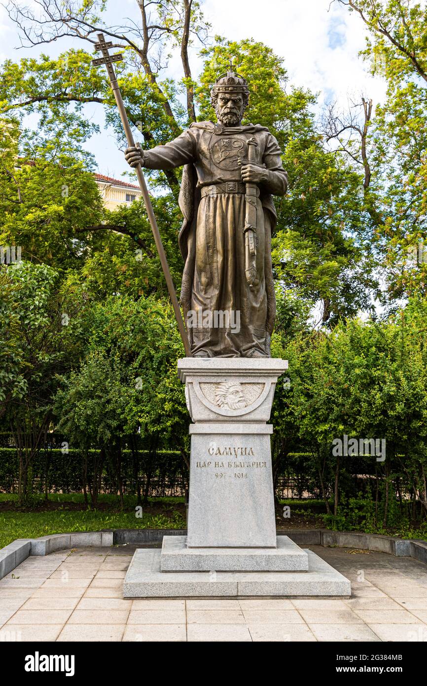 Denkmal des Zaren Samuil in Sofia, Bulgarien Stockfoto