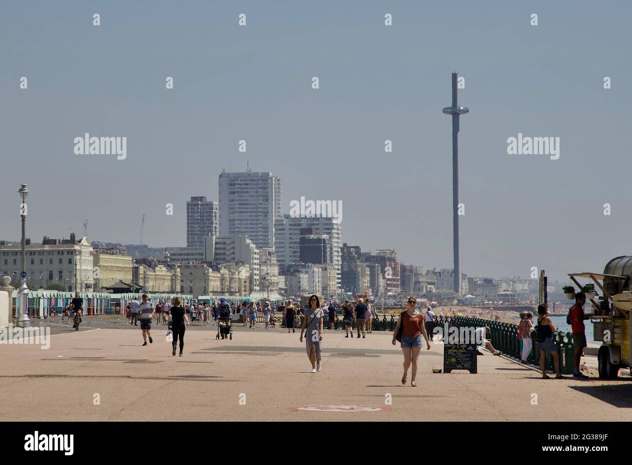 Hitzewelle in Brighton Stockfoto