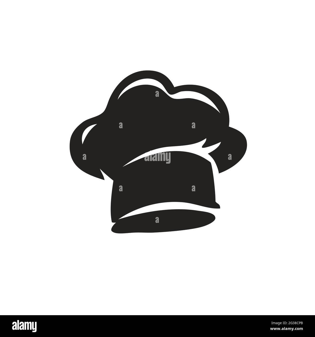Logo des Chefkochs. Food Symbol für die Gestaltung von Restaurant-Menü oder Café Stock Vektor