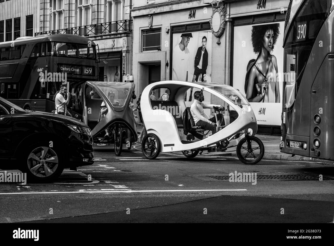 London Oxford Street Bond Street leicester Square Stockfoto