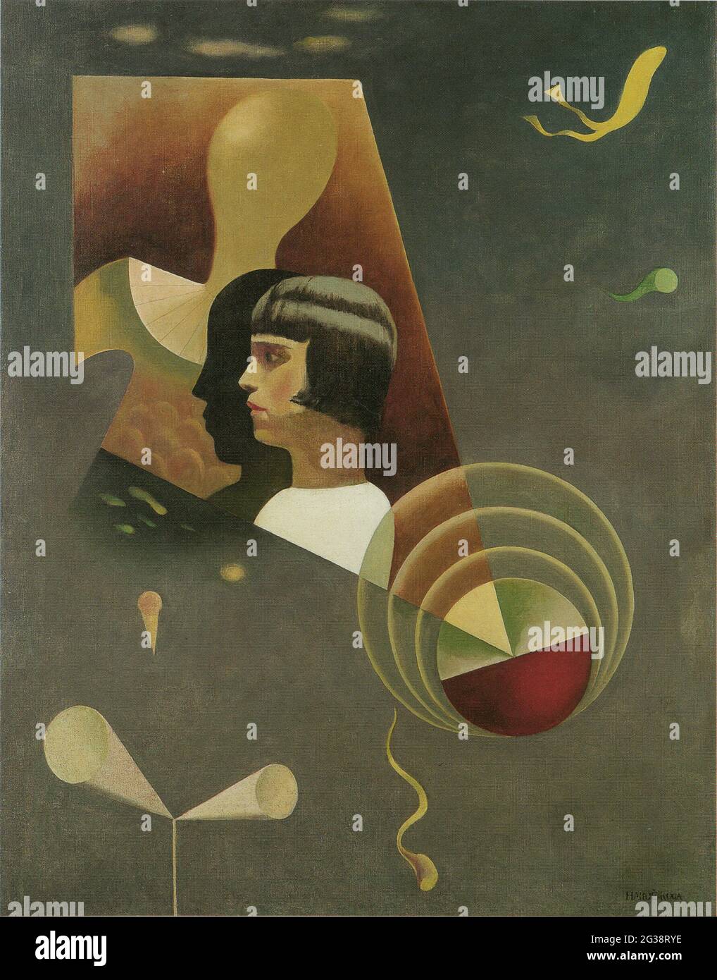 Harue Koga-Kunstwerk mit dem Titel "sentimental Vein" - 1931 Stockfoto