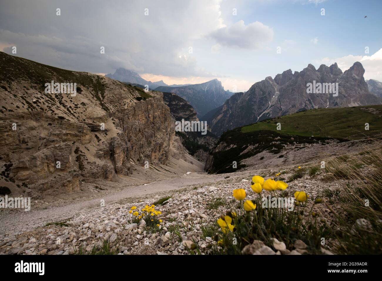 Dolomiten Berge in Italien Bergpanorama Stockfoto