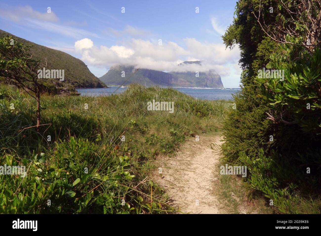 Fahren Sie nach North Bay, Lord Howe Island, NSW, Australien. Stockfoto