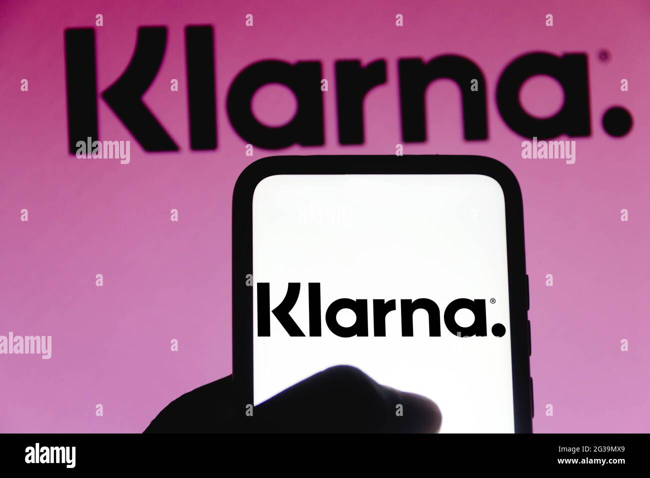 Brasilien. Juni 2021. In dieser Abbildung ist das Logo der Klarna Bank auf einem Smartphone zu sehen. (Foto von Rafael Henrique/SOPA Images/Sipa USA) Quelle: SIPA USA/Alamy Live News Stockfoto