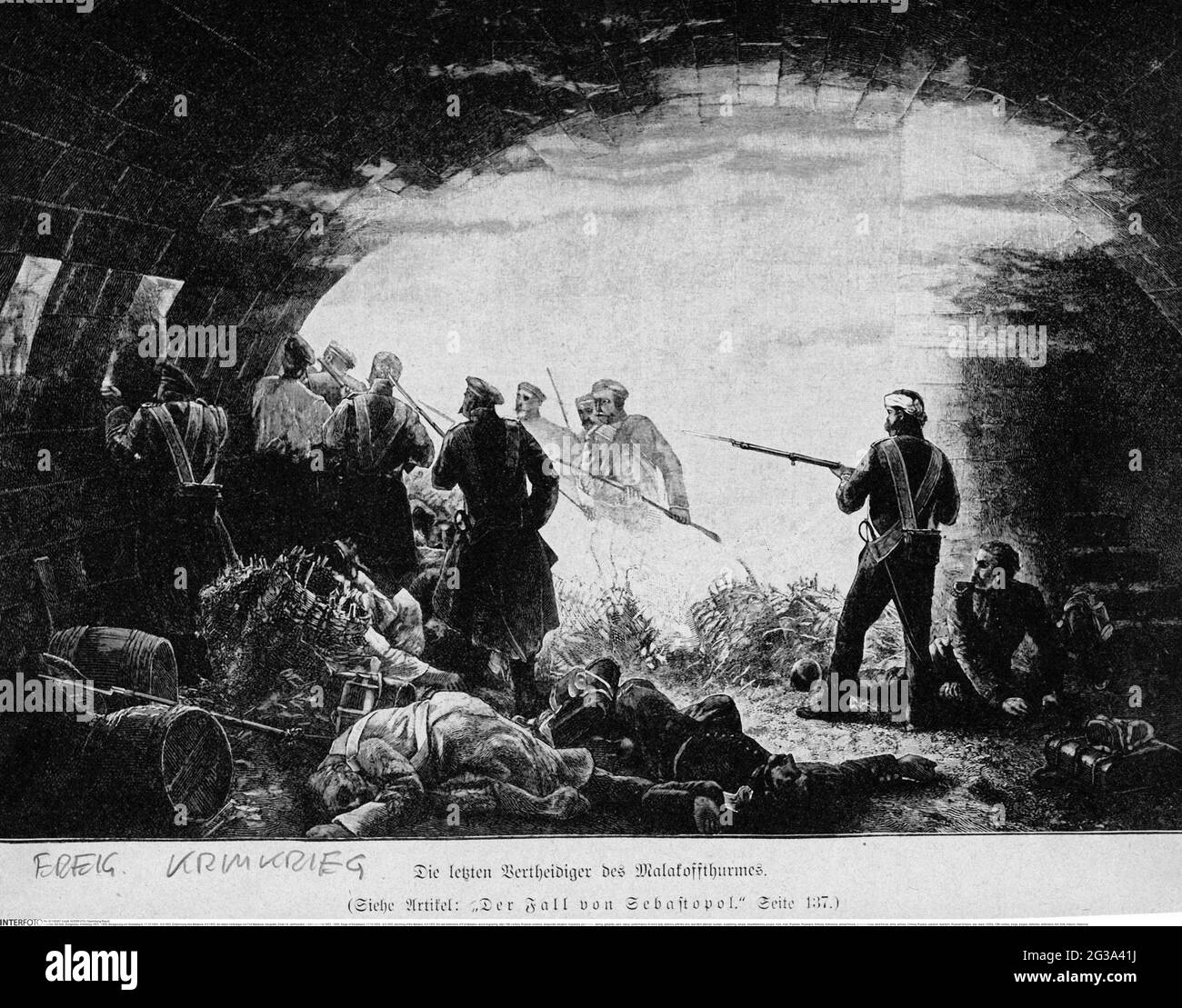 Krimkrieg 1853 - 1856, Belagerung Sewastopols, 17.10.1854 - 9.9.1855, Sturm auf Malakow, ZUSÄTZLICHE-RIGHTS-CLEARANCE-INFO-NOT-AVAILABLE Stockfoto Krimkrieg 1853 - 1856, Belagerung Sewastopols, 17.10.1854 - 9.9.1855, Sturm auf Malakow, ZUSÄTZLICHE-RIGHTS-CLEARANCE-INFO-NOT-AVAILABLE Stockfoto