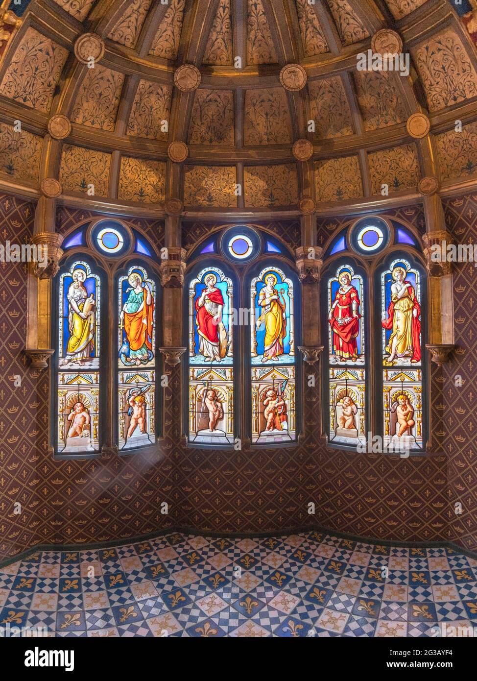 FRANKREICH - LOIRE-TAL - LOIR ET CHER (41) - SCHLOSS BLOIS : DAS ORATORIUM, EIN PERFEKTES BEISPIEL FÜR DIE INSCHRIFT DER RELIGION IM ALLTAG, IST EINE PRI Stockfoto