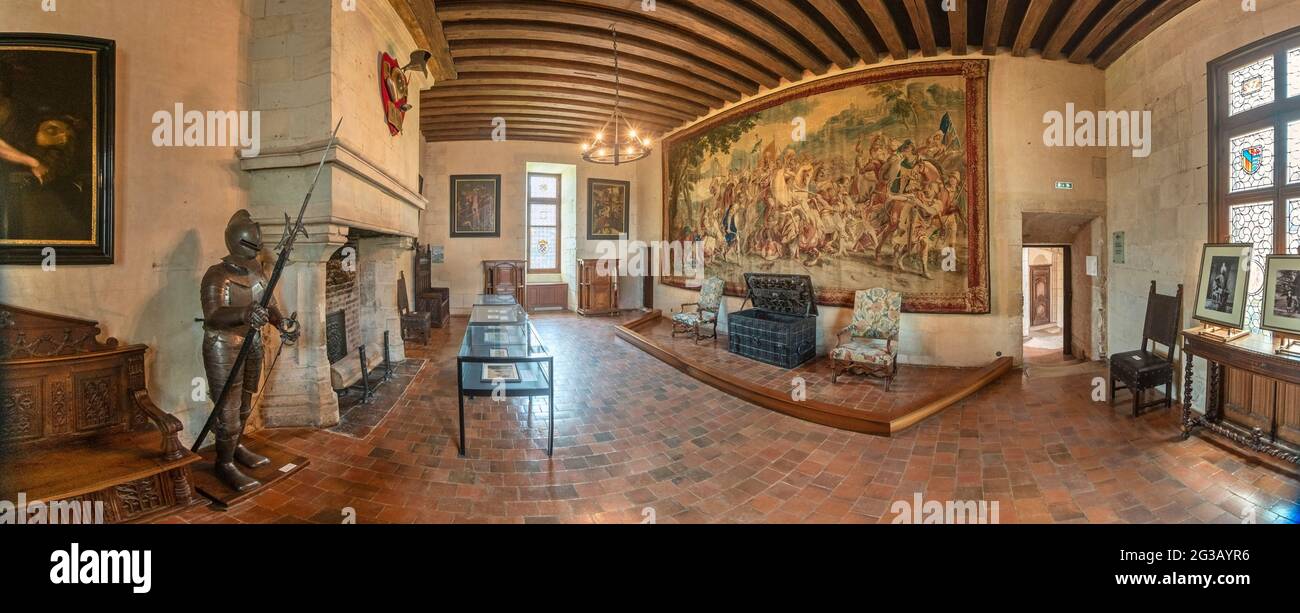 FRANKREICH - LOIRE-TAL - LOIR ET CHER (41) - SCHLOSS CHAUMONT SUR LOIRE : WACHTPOSTEN. IN DER MITTE, EINE SELTENE BRUST AUS DEM SPÄTEN SECHZEHNTEN JAHRHUNDERT, Stockfoto