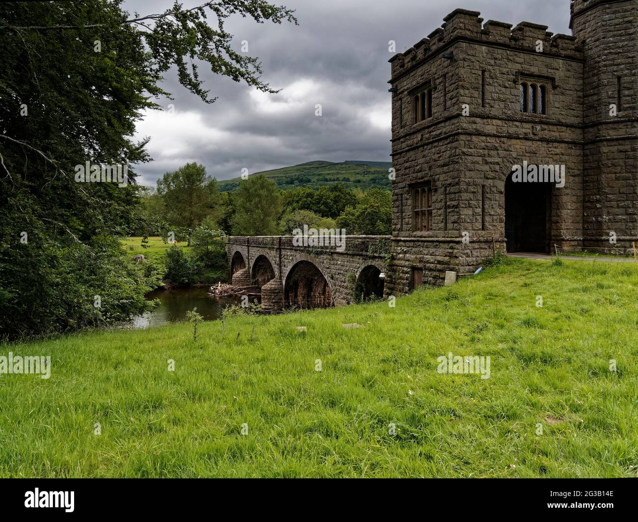 Glanusk Estate, Crickhowell, Powys. Wales, Großbritannien Stockfoto