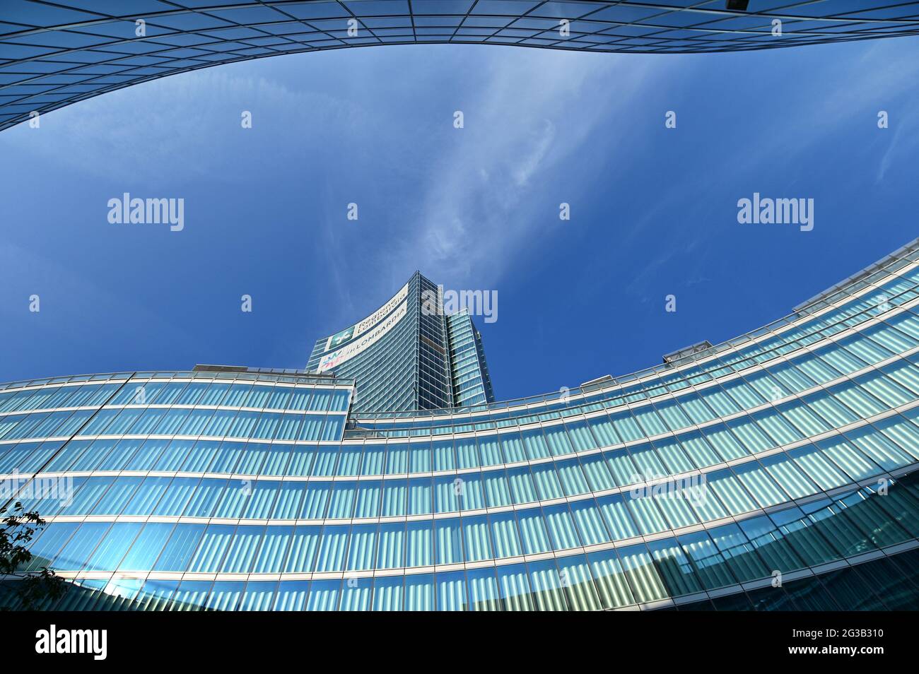 Detail der Region Lombardei Regierung Wolkenkratzer Mailand Italien Stockfoto