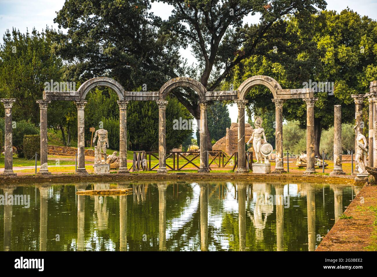 Villa Adriana Römischer archäologischer Komplex in Tivoli, Italien Stockfoto