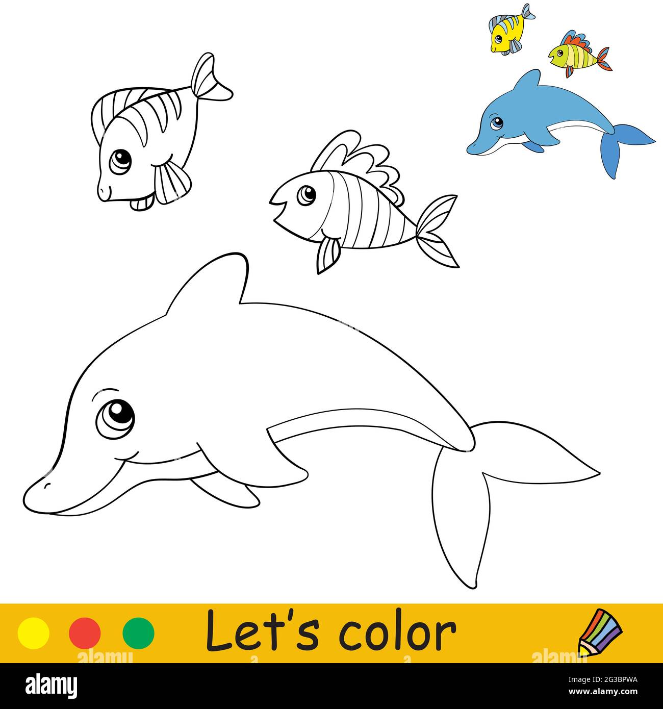 Cartoon Delfin Stockfotos Und Bilder Kaufen Alamy