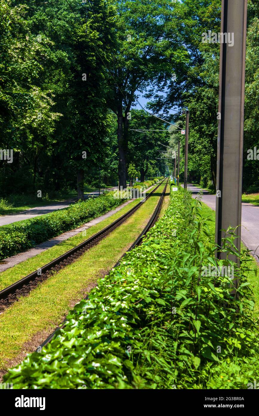 Stadtbahn in Bad Honnef, Deutschland Stockfoto