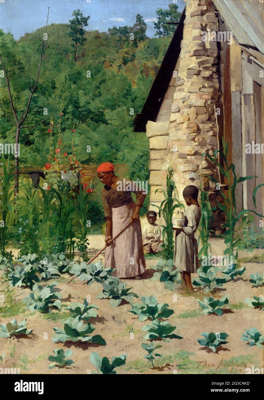 Thomas Anshutz. Gemälde mit dem Titel 'Theway They Live' von Thomas Pollock Anshutz (1851-1912), Öl auf Leinwand, 1879 Stockfoto