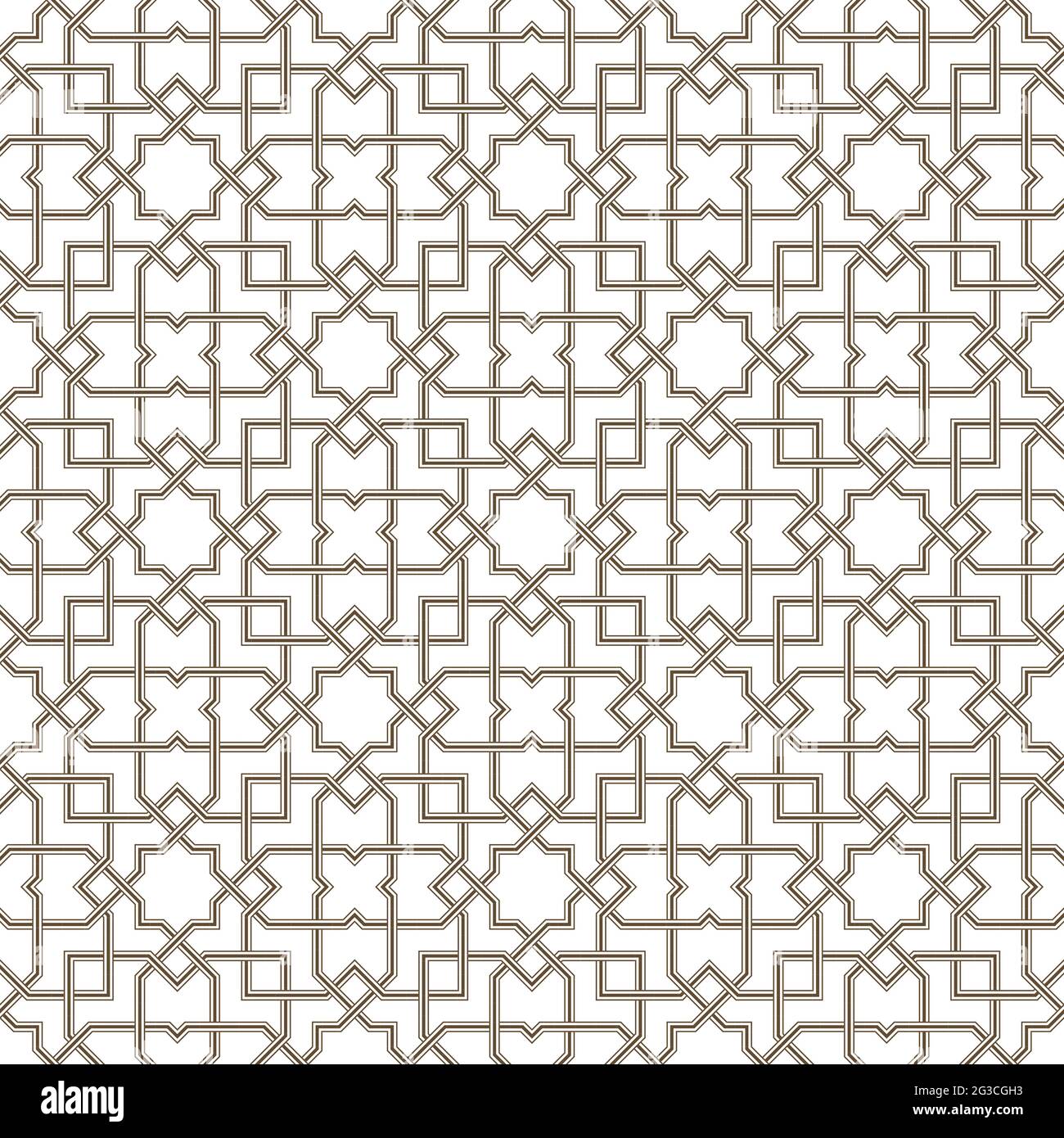 Nahtloses geometrisches Muster mit hellgrauem Hintergrund, Vektorgrafik Stock Vektor