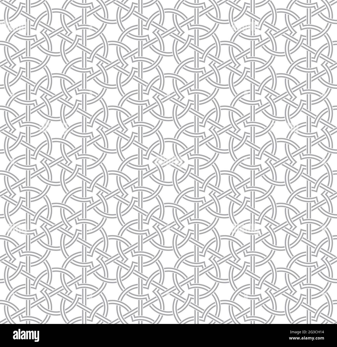 Nahtloses geometrisches Muster mit hellgrauem Hintergrund, Vektorgrafik Stock Vektor
