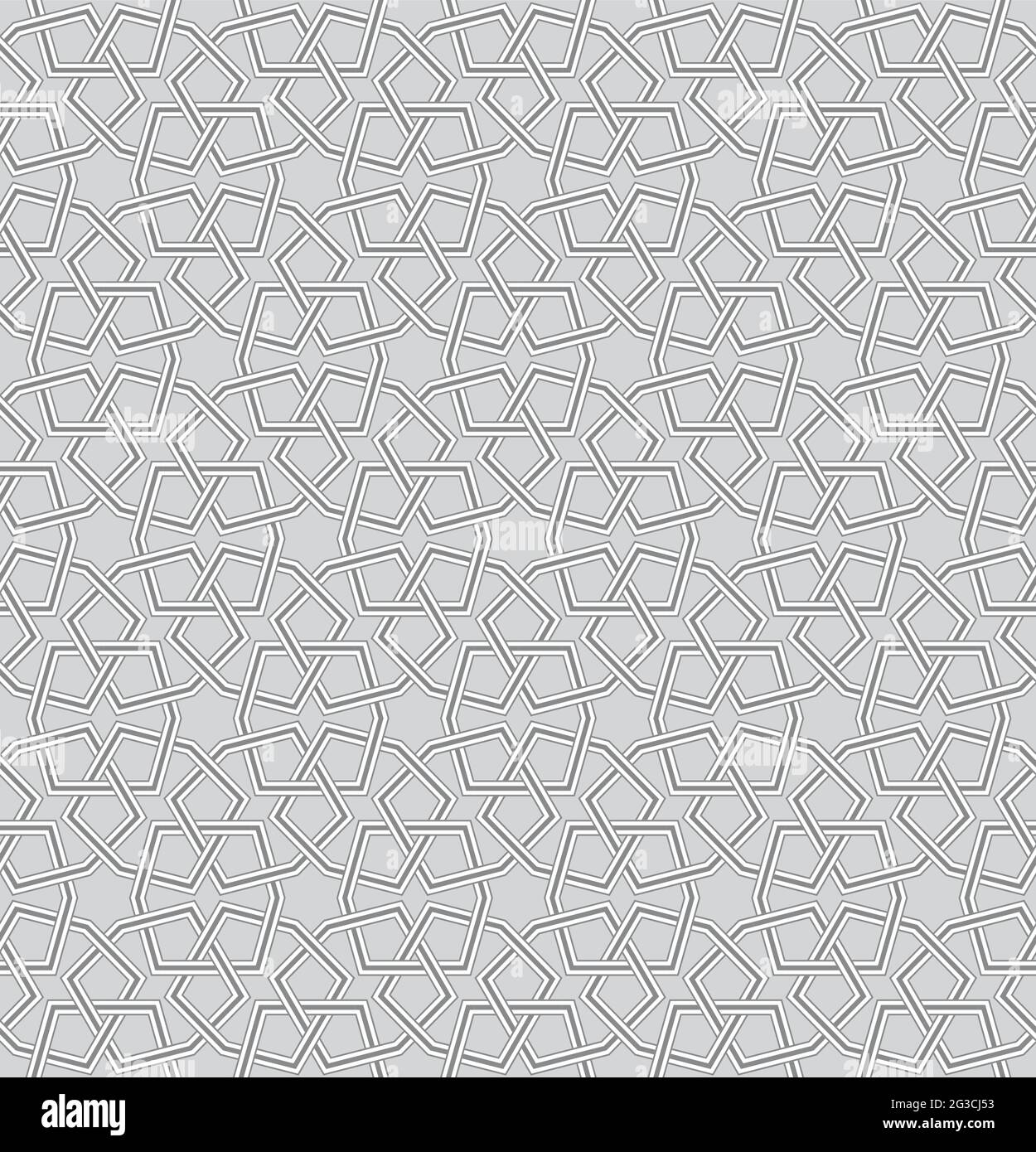 Geometrisches Muster graue Linien mit hellgrauem Hintergrund Stock Vektor