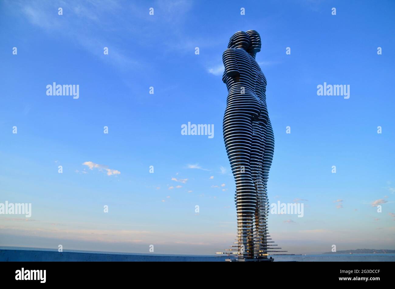 Ali und Nino, Statue of Love in Batumi, Georgia Stockfoto