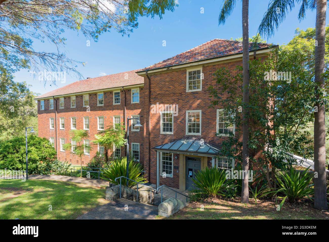 Nach dem Ersten Weltkrieg wurde das Gladesville Psychiatric Hospital in Sydney, Australien, erweitert, das ab 1838-1993 in Betrieb war Stockfoto