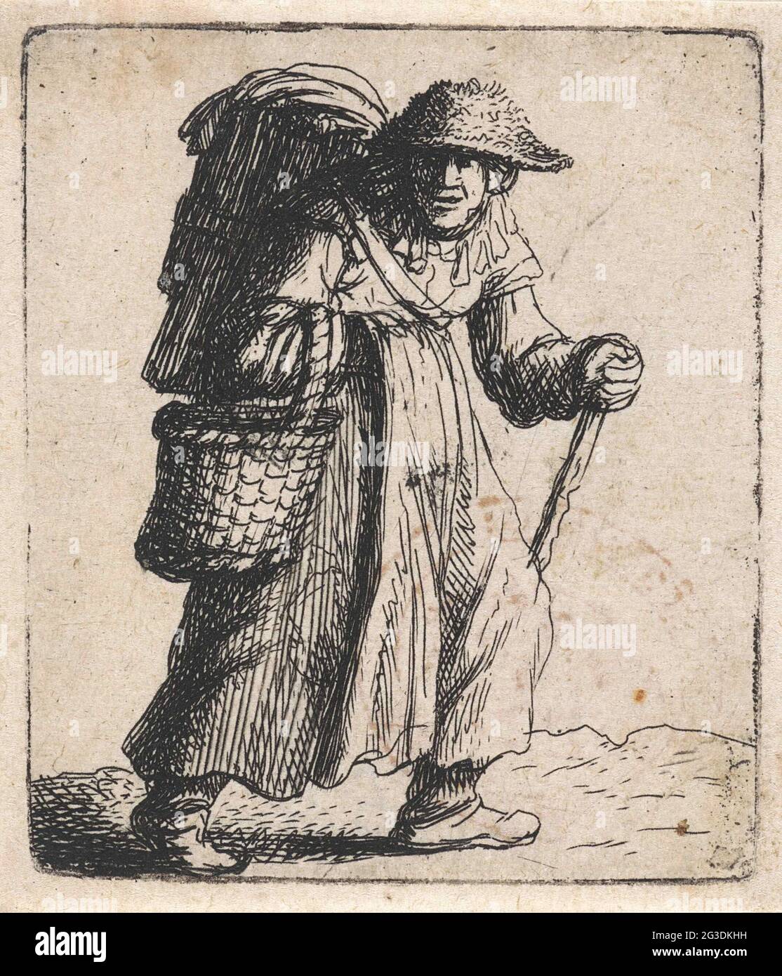 Frau stock korb auf dem rücken -Fotos und -Bildmaterial in hoher ...