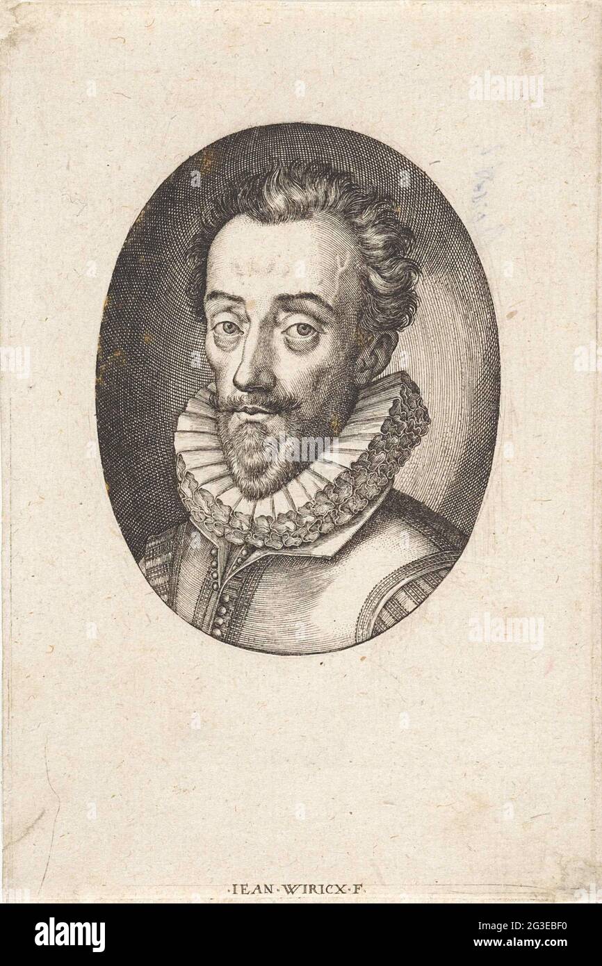 Porträt des Dichters François de Malherbe. . Stockfoto