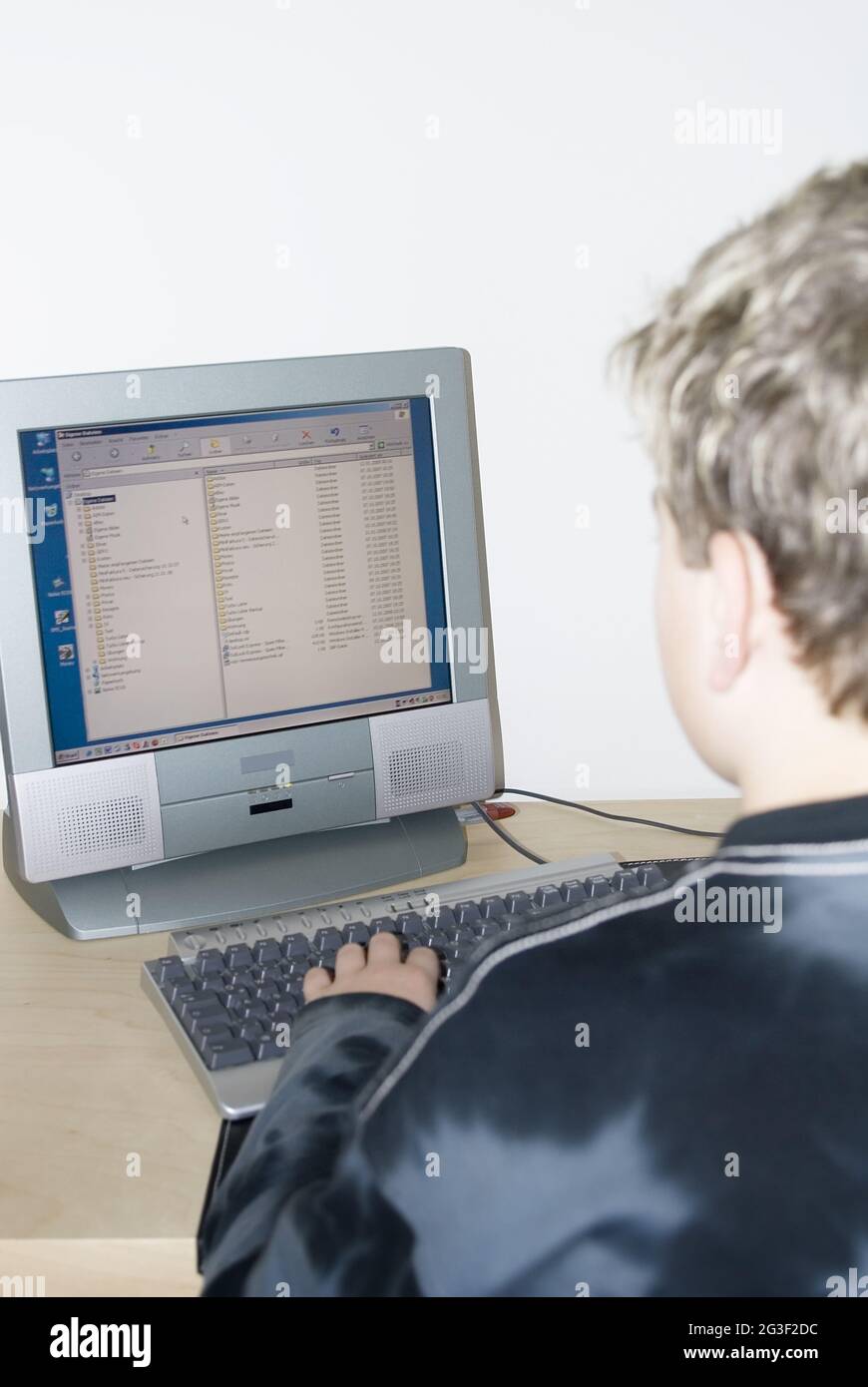 Computerbenutzer Stockfoto