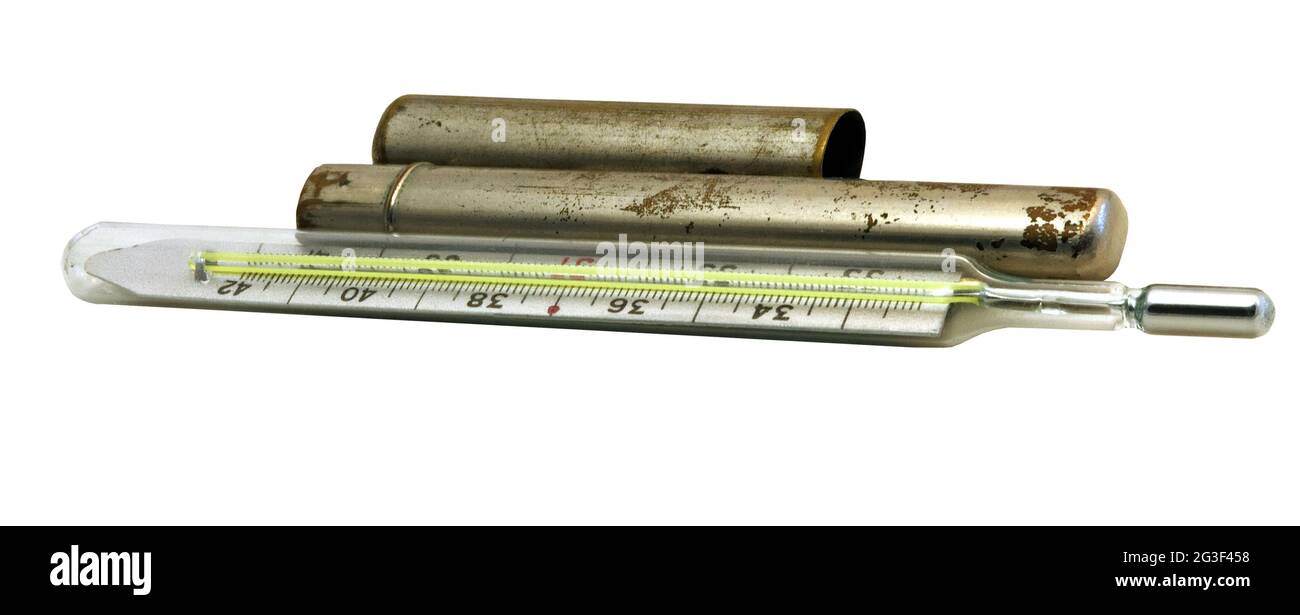 Antikes Thermometer Stockfoto