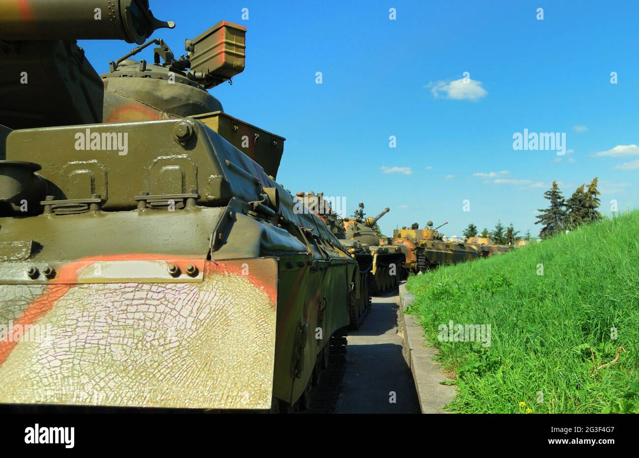 Militärische Technik Produktion der UdSSR. Stockfoto