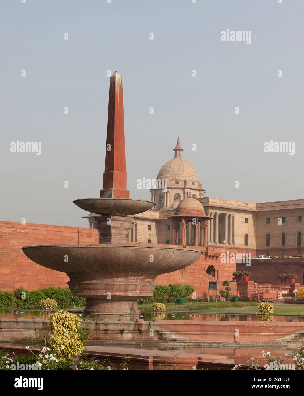 Zentrales Sekretariat und President's Estate, Neu-Delhi, Indien Stockfoto