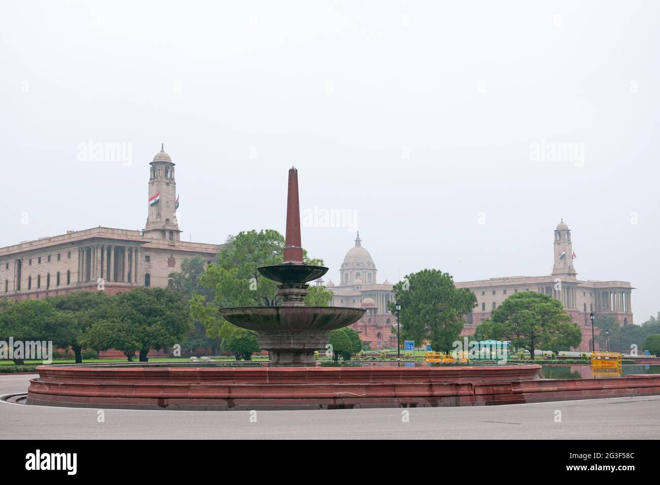 Zentrales Sekretariat und President's Estate, Neu-Delhi, Indien Stockfoto