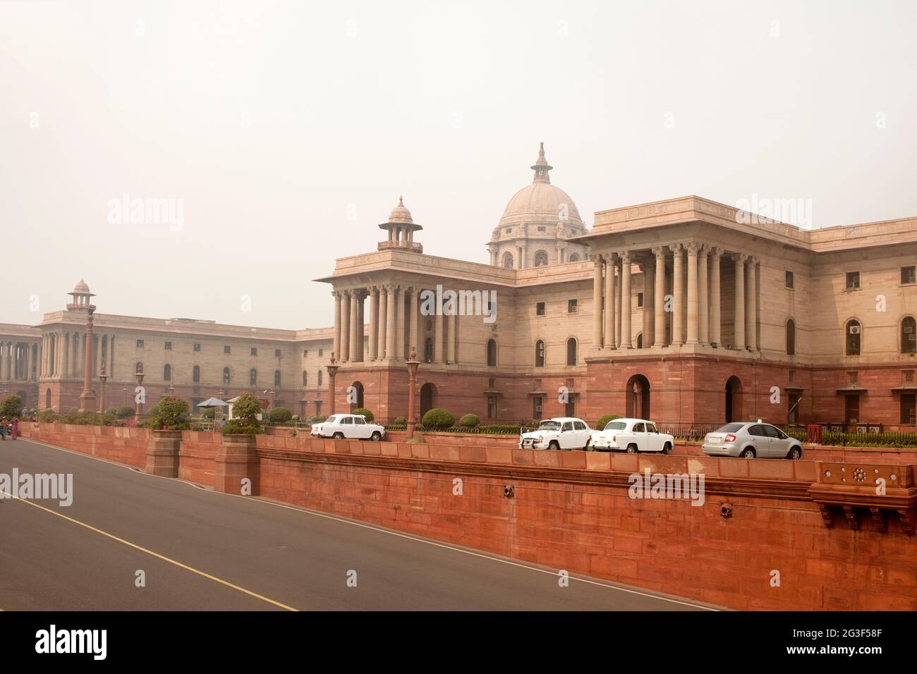 Zentrales Sekretariat und President's Estate, Neu-Delhi, Indien Stockfoto