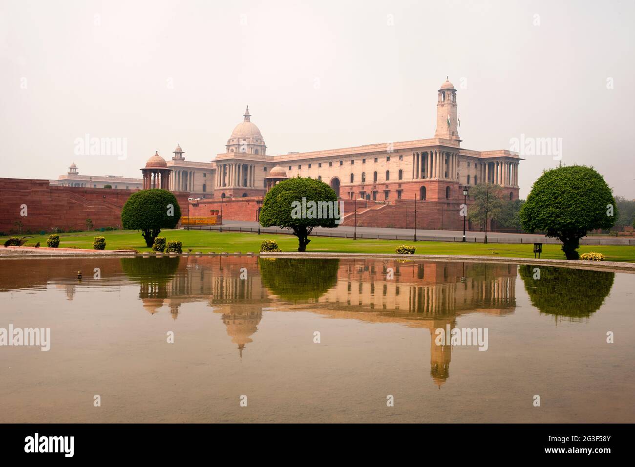 Zentrales Sekretariat und President's Estate, Neu-Delhi, Indien Stockfoto