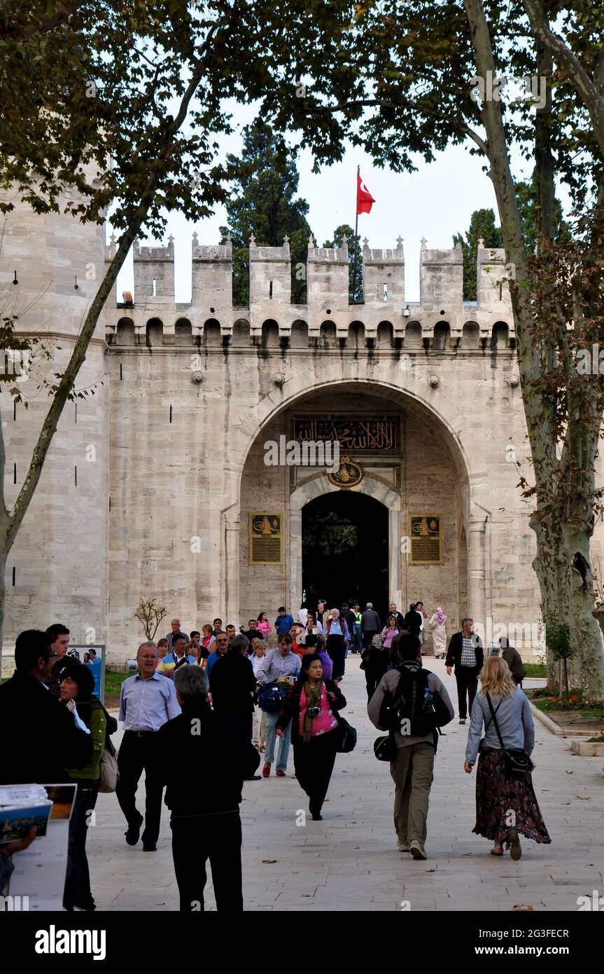 Topkapi-Palast in Istanbul, Topkapi-Palast in Istanbul Stockfoto