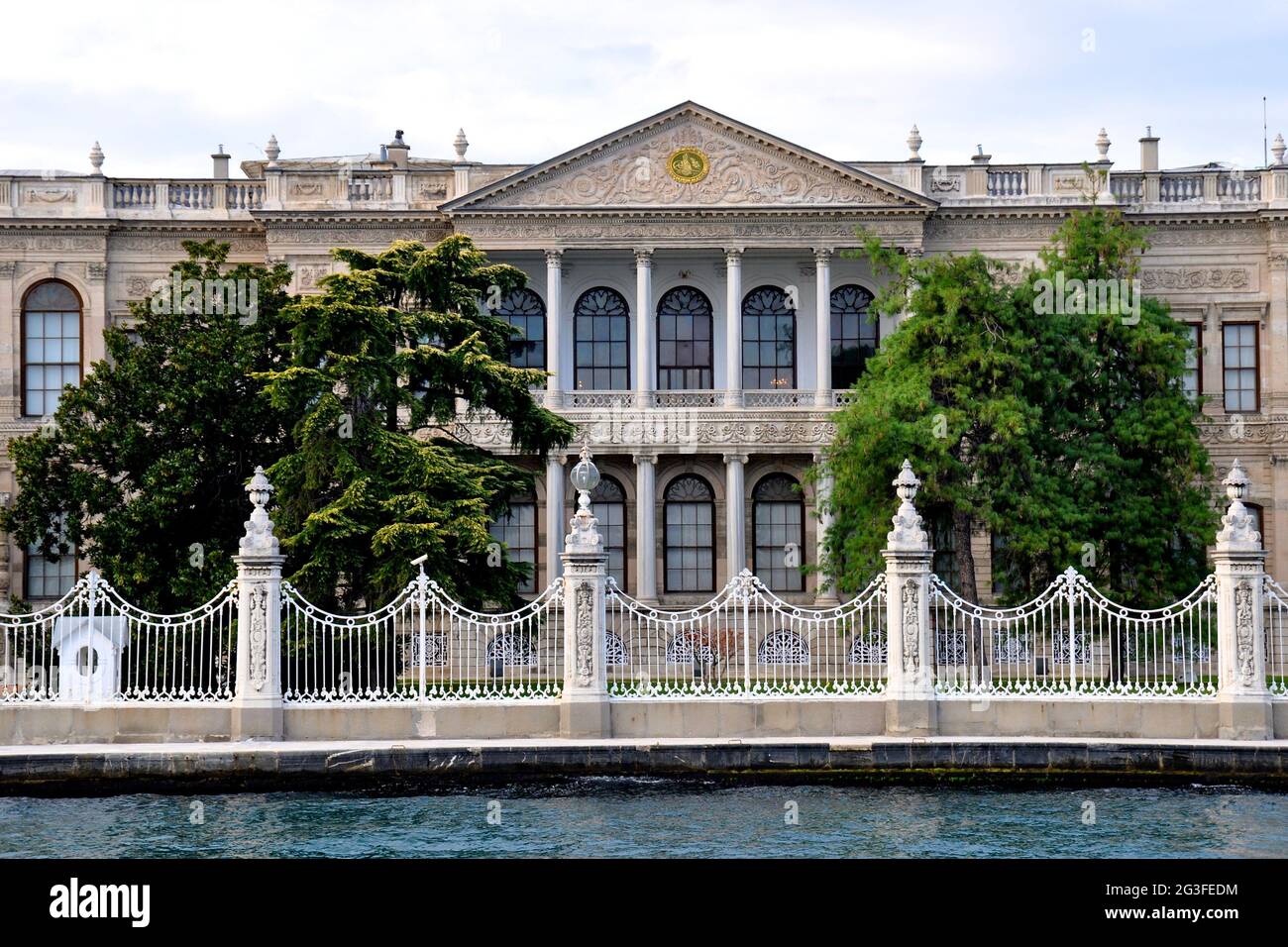 Dolmabahce Palace in Istanbul, Dolmahbahce-Palace Stockfoto