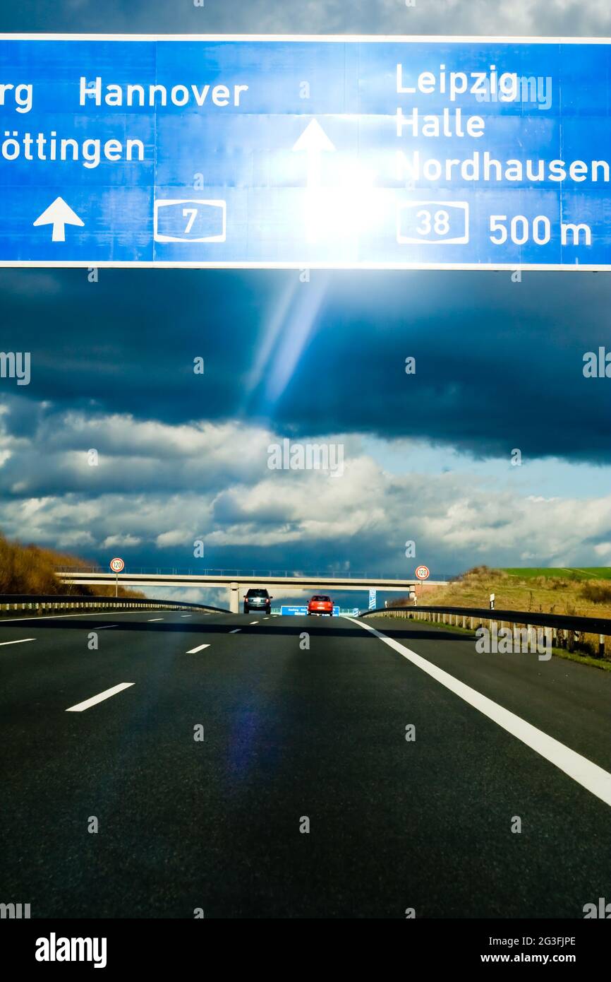 Autobahn, Straße Stockfoto