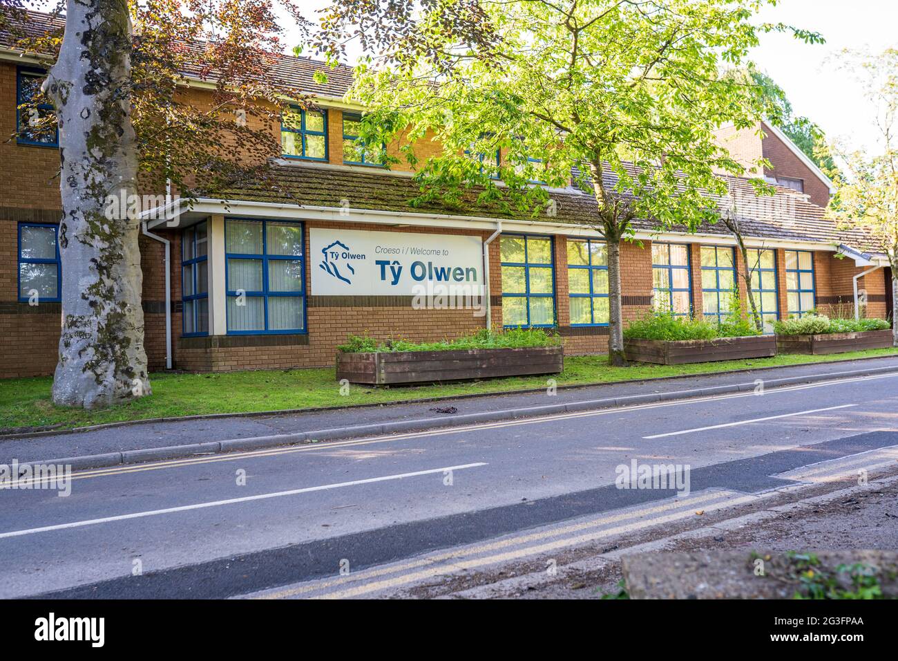 TY Olwen Hospice im Morriston Hospital in Swansea, Wales, Großbritannien Stockfoto