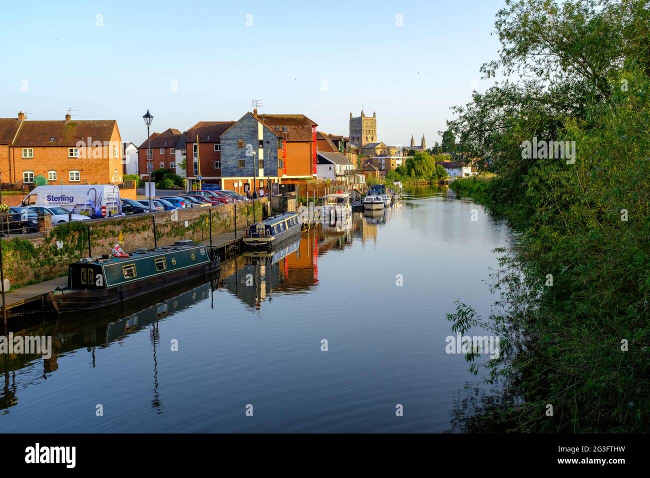 Avon River, Tewkesbury Stockfoto