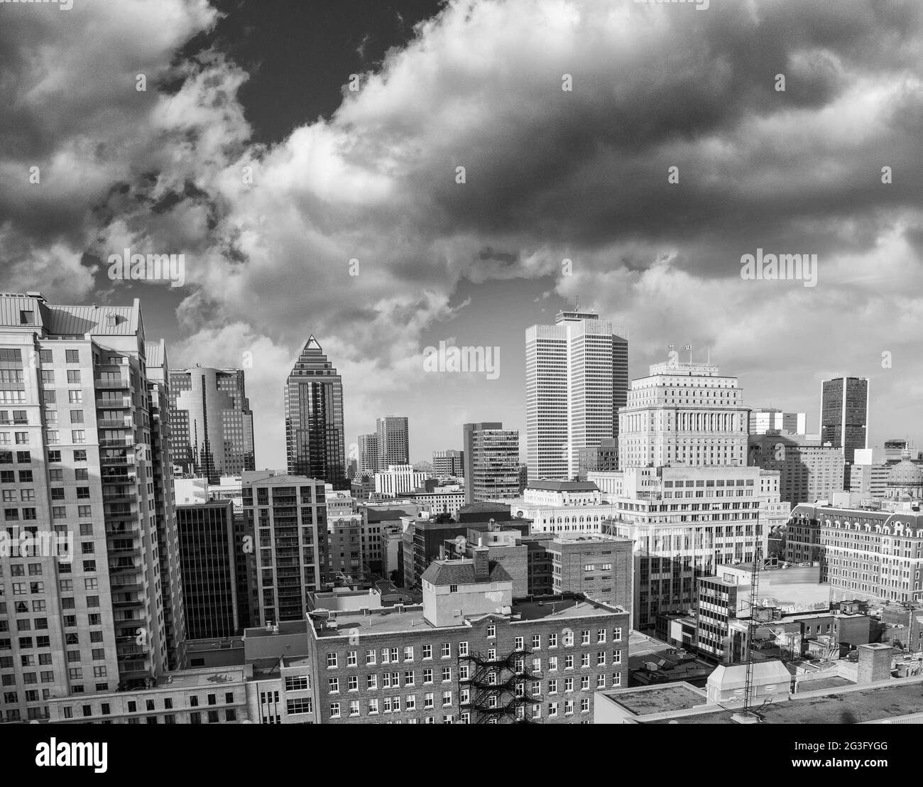 Die Skyline von Montreal, Kanada Stockfoto