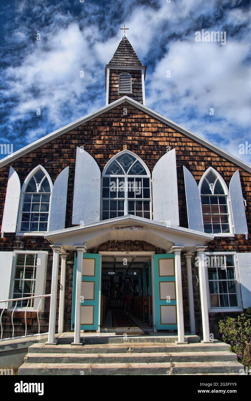 Kirche in Saint Maarten, Niederländische Antillen Stockfoto