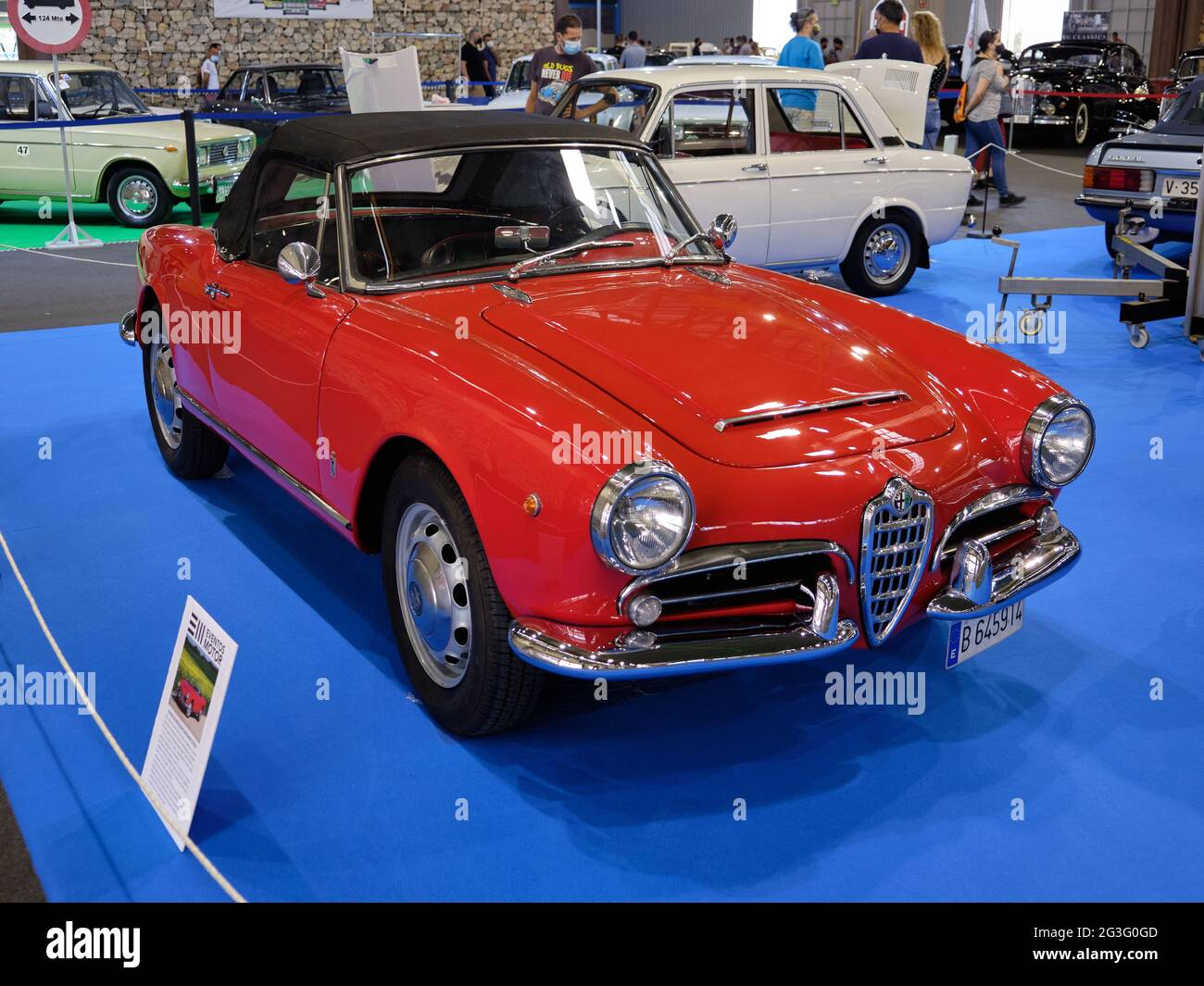 Alfa Romeo Giulia Spider. Retro Malaga 2021, Andalusien, Spanien. Stockfoto