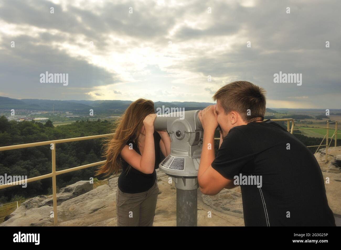 Liebe auf den ersten Blick. Stockfoto
