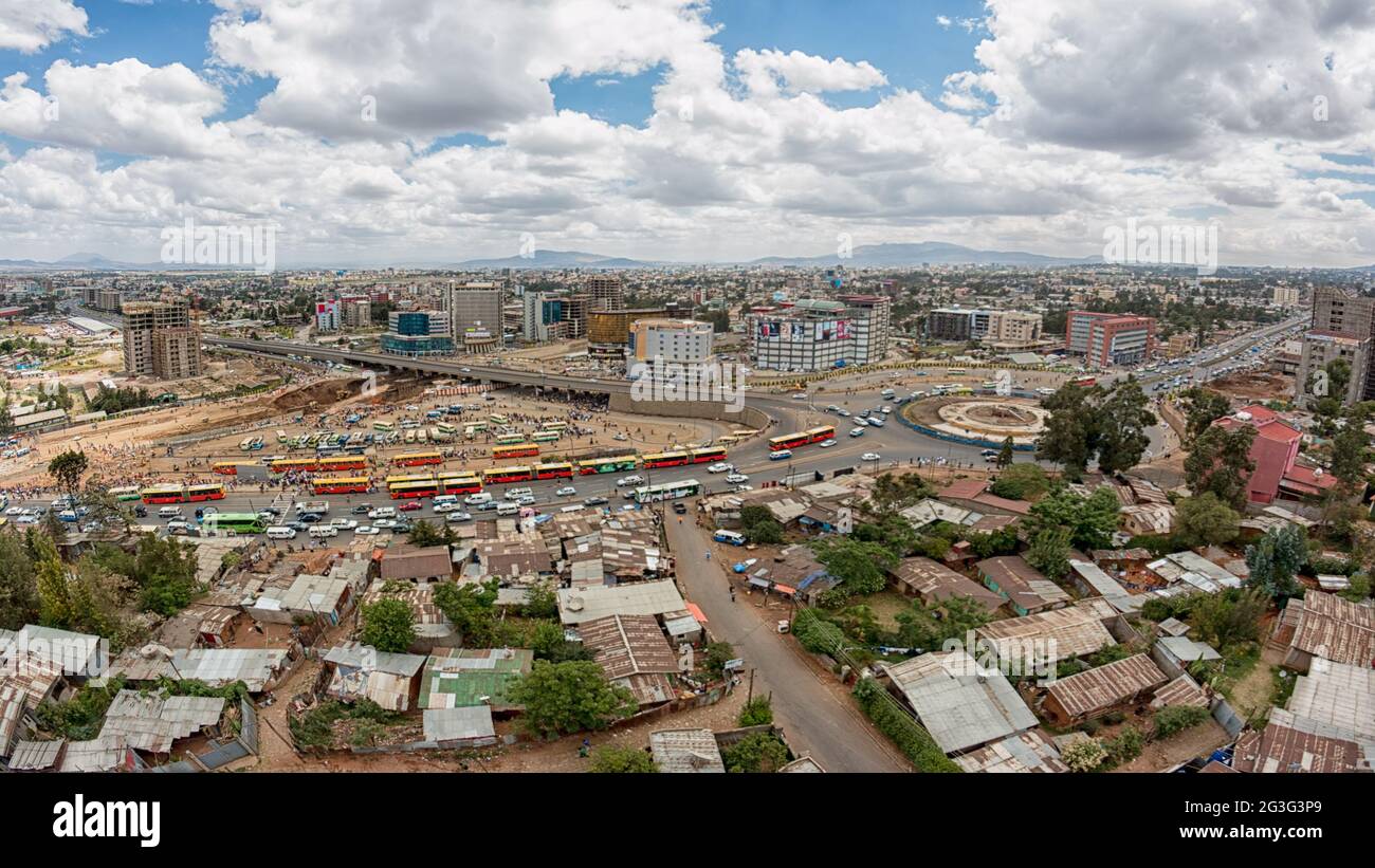 Ansicht von Addis Abeba Stockfoto