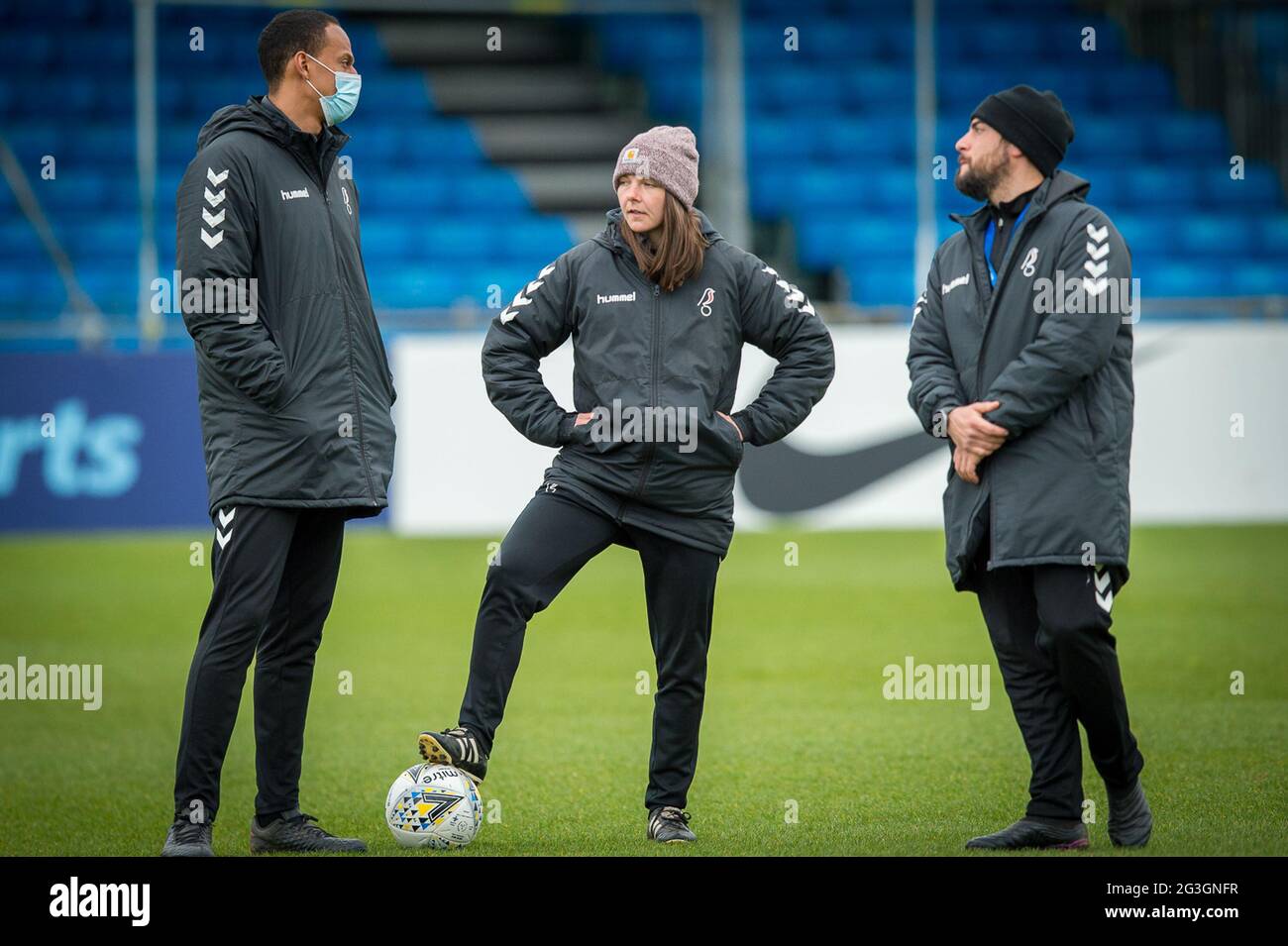 Solihull, England 28. März 2021. Barclays FA Women's Super League-Spiel zwischen Birmingham City Women und Bristol City Women. Stockfoto