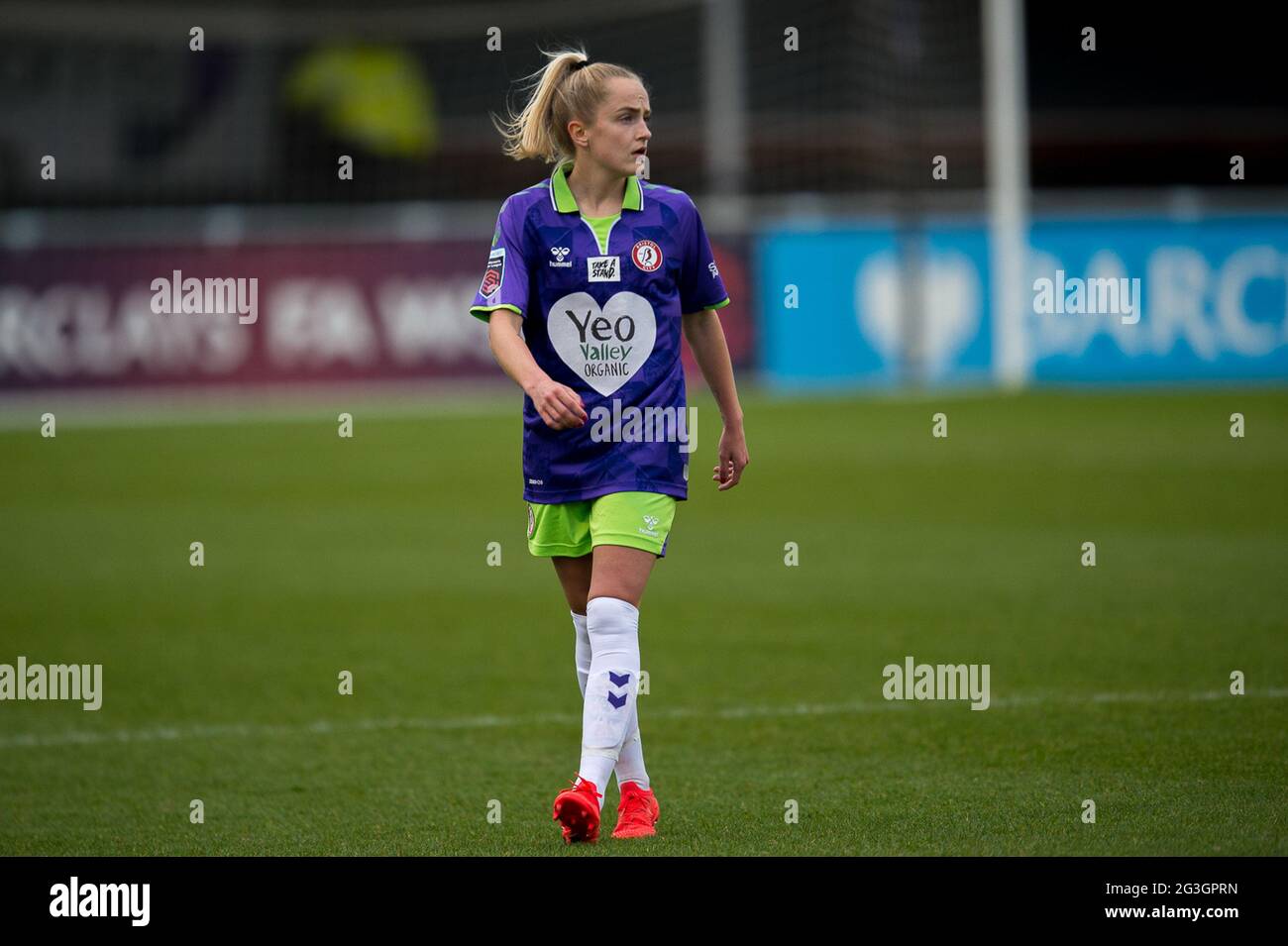 Solihull, England 28. März 2021. Barclays FA Women's Super League-Spiel zwischen Birmingham City Women und Bristol City Women. Stockfoto