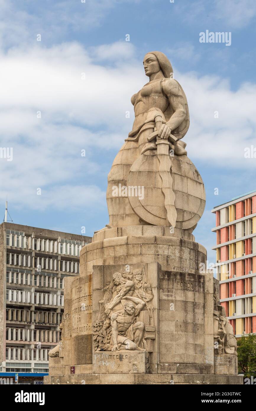 Monumento aos Mortos da i Grande Guerra Maputo Mosambik Stockfoto