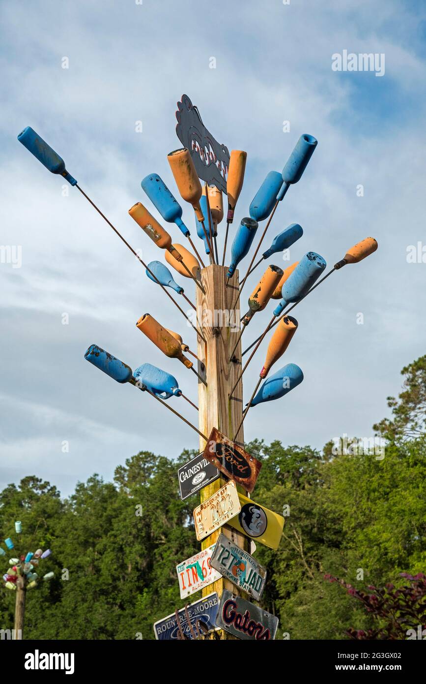 Der Green House Nursery ist laut seinem Besitzer das „Plant Disneyland“, der die 19 Hektar großen Gärten und Baumschulen mit phantasievollen und lustigen Pflanzen gefüllt hat Stockfoto